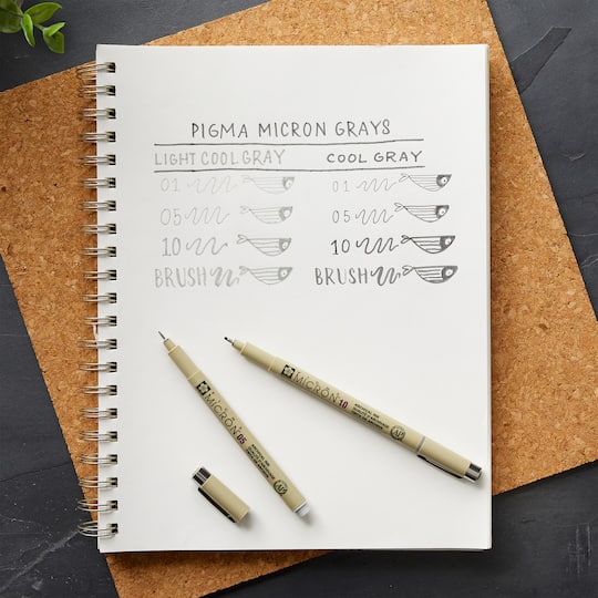 Micron® Brush™ Gray Pen Set
